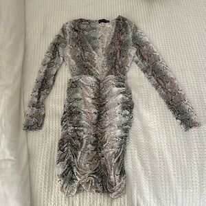 Snake print dress